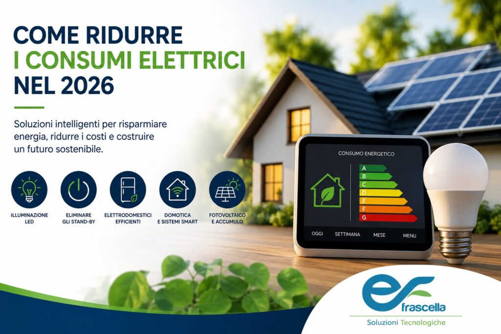 Come ridurre i consumi elettrici nel 2026