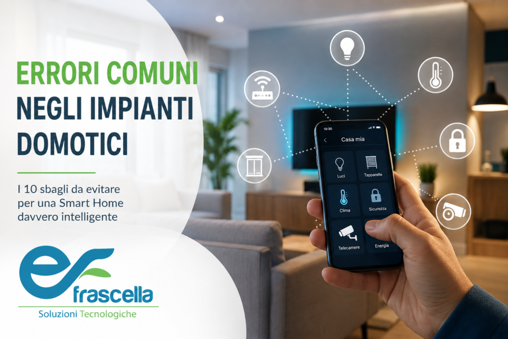 errori comuni negli impianti domotici